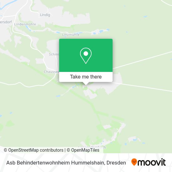 Карта Asb Behindertenwohnheim Hummelshain