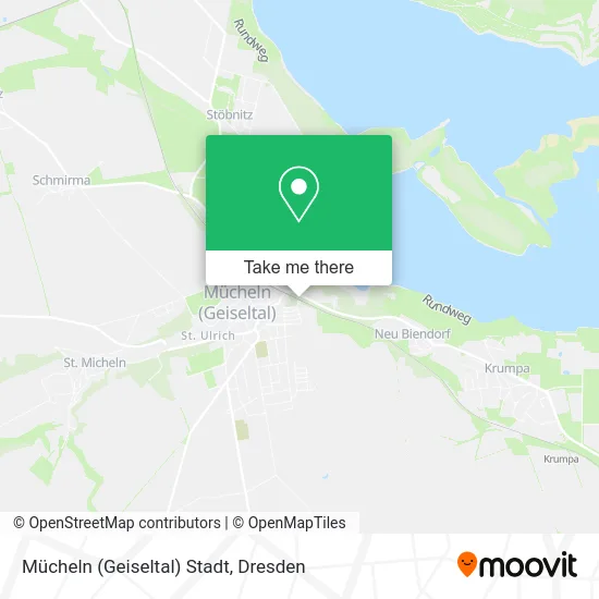 Карта Mücheln (Geiseltal) Stadt
