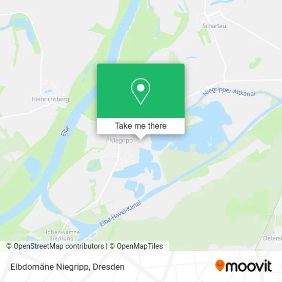 Карта Elbdomäne Niegripp