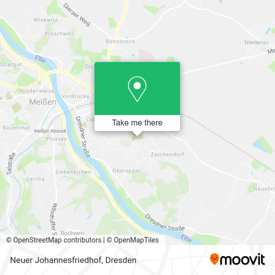 Neuer Johannesfriedhof map