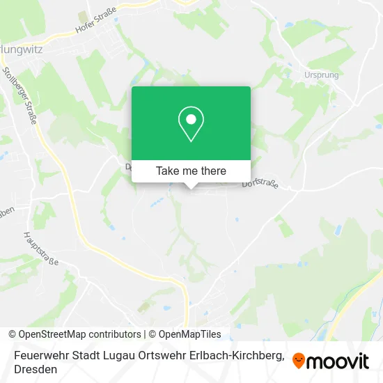 Feuerwehr Stadt Lugau Ortswehr Erlbach-Kirchberg map