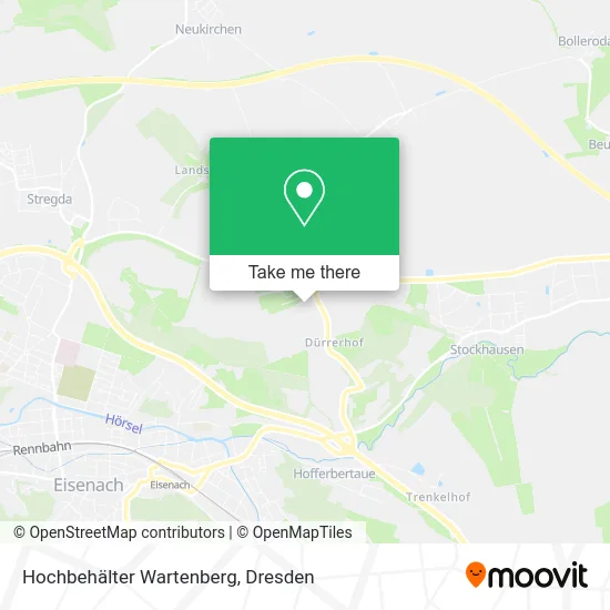 Карта Hochbehälter Wartenberg