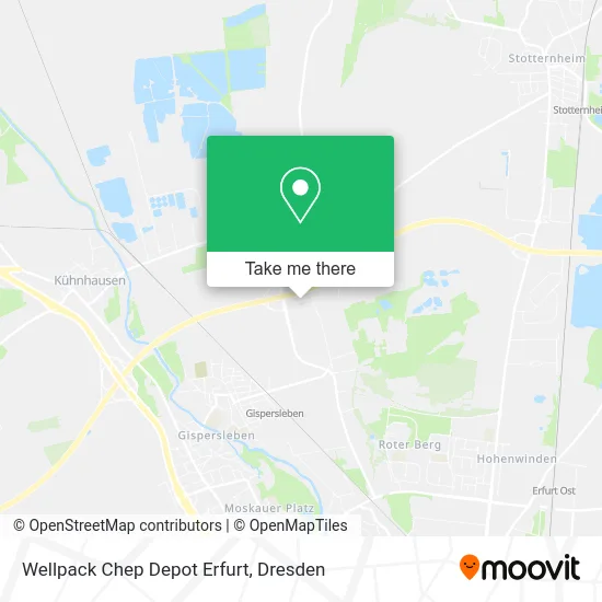 Карта Wellpack Chep Depot Erfurt