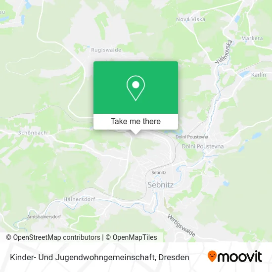 Карта Kinder- Und Jugendwohngemeinschaft