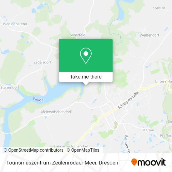 Карта Tourismuszentrum Zeulenrodaer Meer