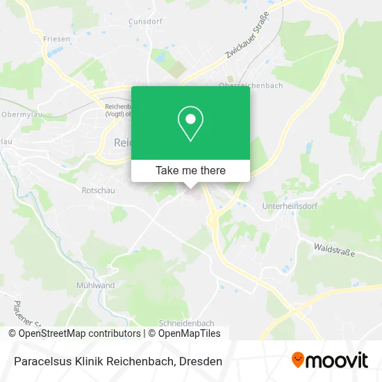 Paracelsus Klinik Reichenbach map