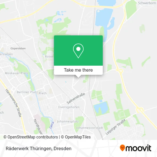 Карта Räderwerk Thüringen
