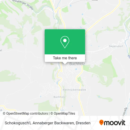 Карта Schokogusch'L Annaberger Backwaren