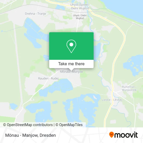 Карта Mönau - Manjow