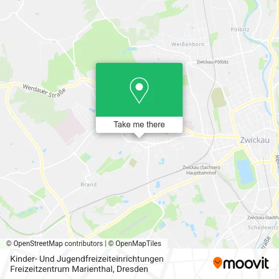 Карта Kinder- Und Jugendfreizeiteinrichtungen Freizeitzentrum Marienthal