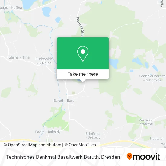 Карта Technisches Denkmal Basaltwerk Baruth