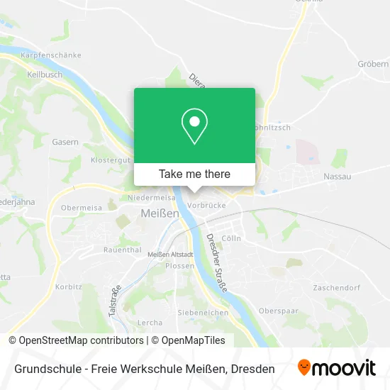 Карта Grundschule - Freie Werkschule Meißen
