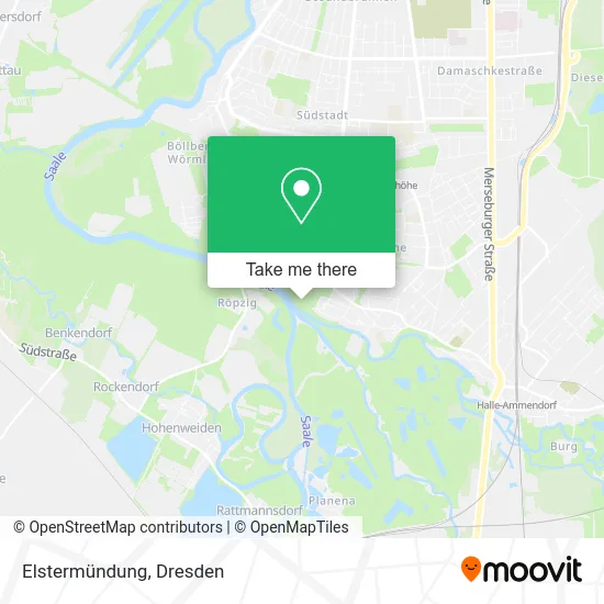 Карта Elstermündung