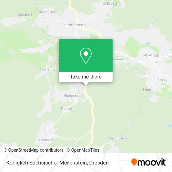 Карта Königlich Sächsischer Meilenstein