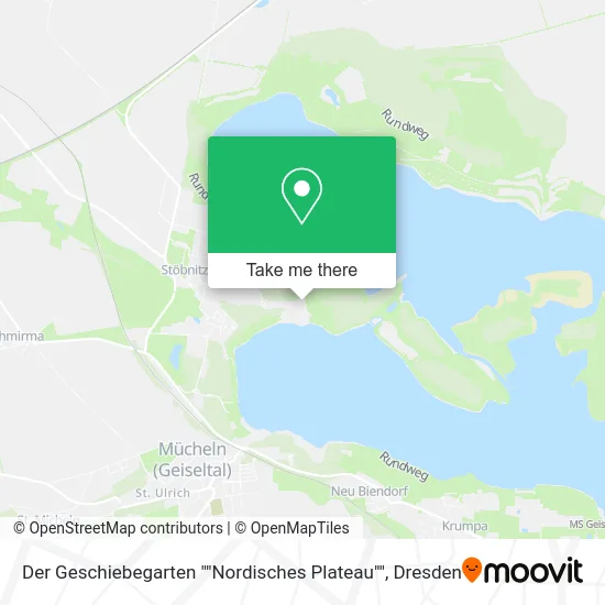 Карта Der Geschiebegarten ""Nordisches Plateau""