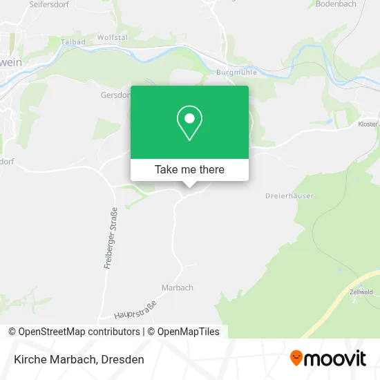 Kirche Marbach map