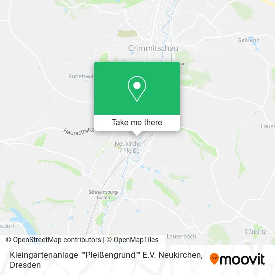 Карта Kleingartenanlage ""Pleißengrund"" E.V. Neukirchen