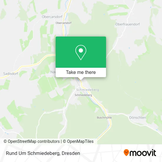 Rund Um Schmiedeberg map