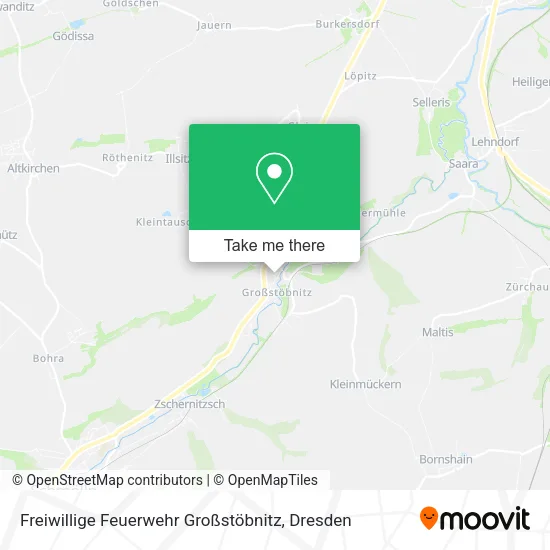 Карта Freiwillige Feuerwehr Großstöbnitz