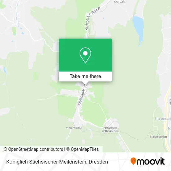 Карта Königlich Sächsischer Meilenstein