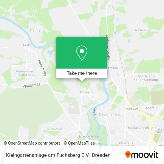 Карта Kleingartenanlage am Fuchsberg E.V.