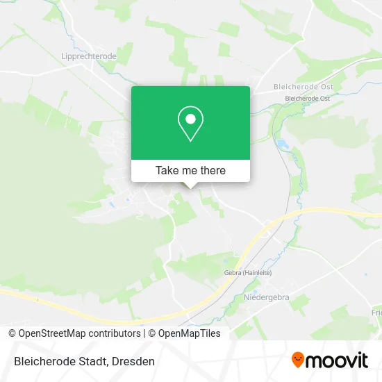 Карта Bleicherode Stadt