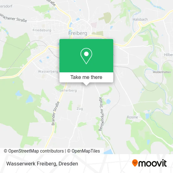 Карта Wasserwerk Freiberg
