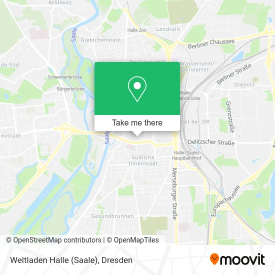 Карта Weltladen Halle (Saale)