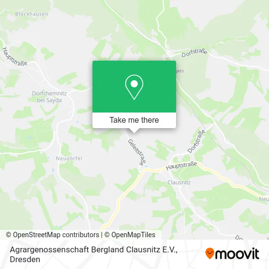 Agrargenossenschaft Bergland Clausnitz E.V. map