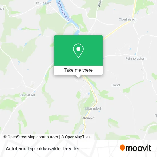 Карта Autohaus Dippoldiswalde