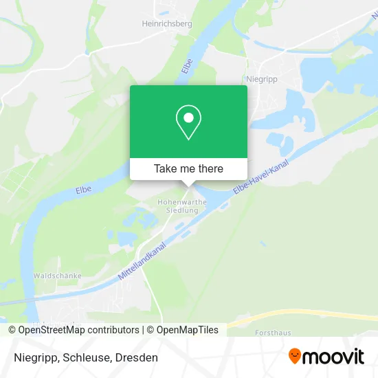 Карта Niegripp, Schleuse