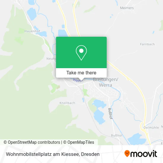 Карта Wohnmobilstellplatz am Kiessee