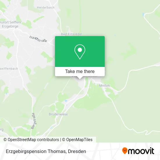 Карта Erzgebirgspension Thomas