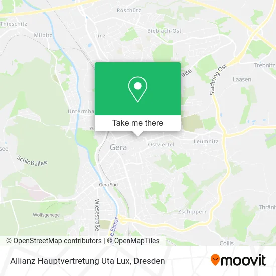 Карта Allianz Hauptvertretung Uta Lux