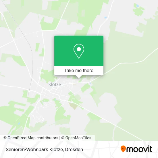 Карта Senioren-Wohnpark Klötze