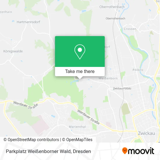 Карта Parkplatz Weißenborner Wald