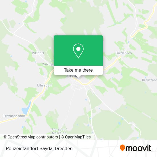 Карта Polizeistandort Sayda