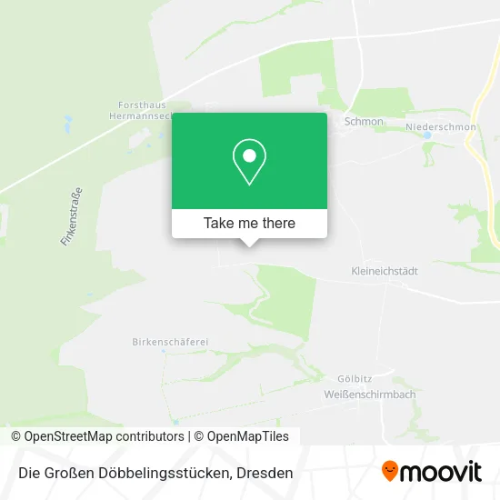 Карта Die Großen Döbbelingsstücken