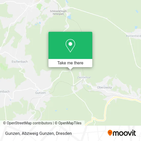 Карта Gunzen, Abzweig Gunzen