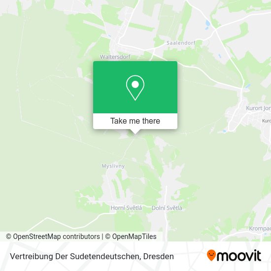 Карта Vertreibung Der Sudetendeutschen