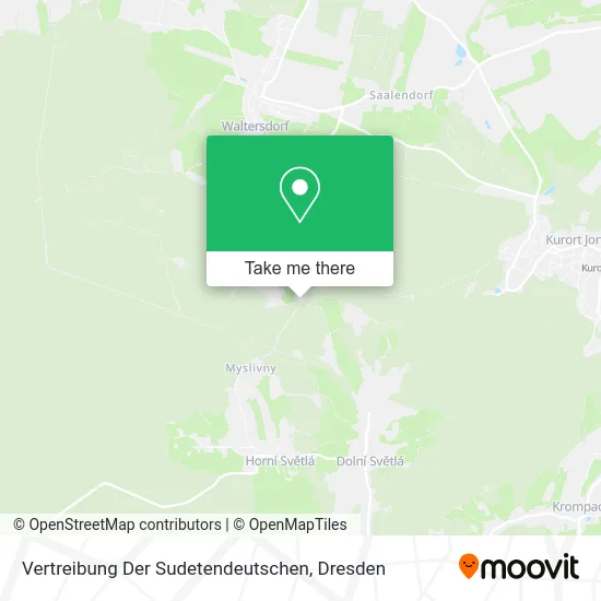 Карта Vertreibung Der Sudetendeutschen
