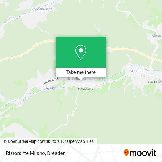 Карта Ristorante Milano