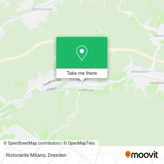 Карта Ristorante Milano