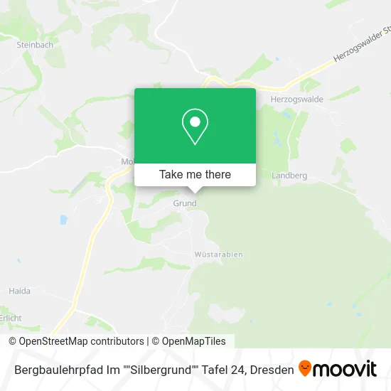 Карта Bergbaulehrpfad Im ""Silbergrund"" Tafel 24