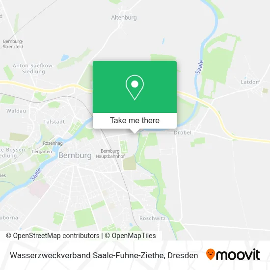 Карта Wasserzweckverband Saale-Fuhne-Ziethe