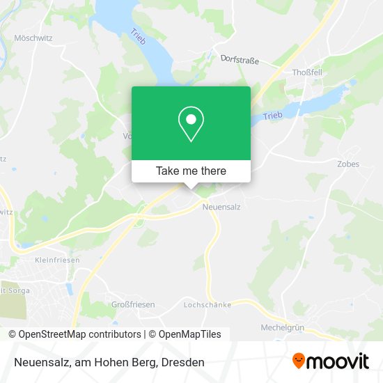 Карта Neuensalz, am Hohen Berg