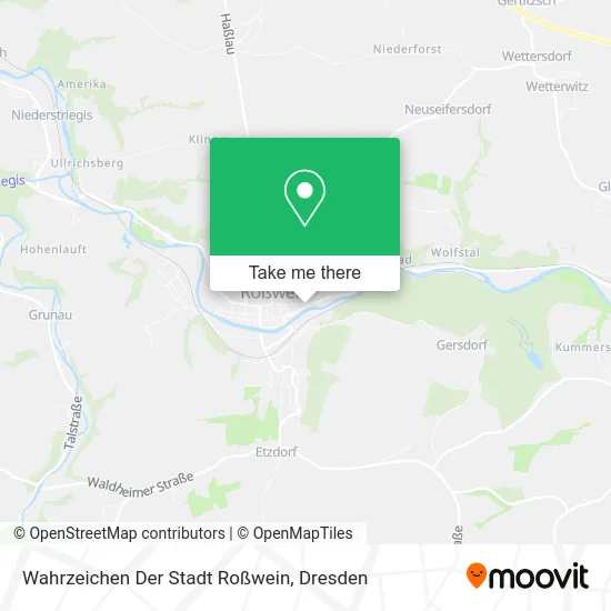 Карта Wahrzeichen Der Stadt Roßwein