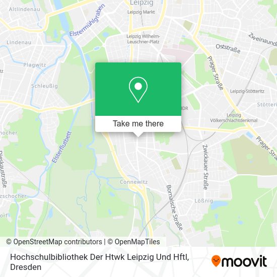 Карта Hochschulbibliothek Der Htwk Leipzig Und Hftl
