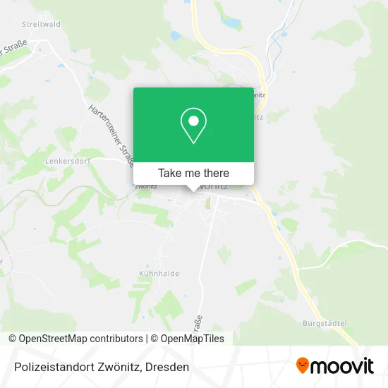 Карта Polizeistandort Zwönitz