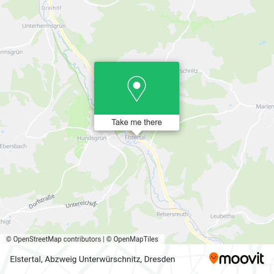Карта Elstertal, Abzweig Unterwürschnitz